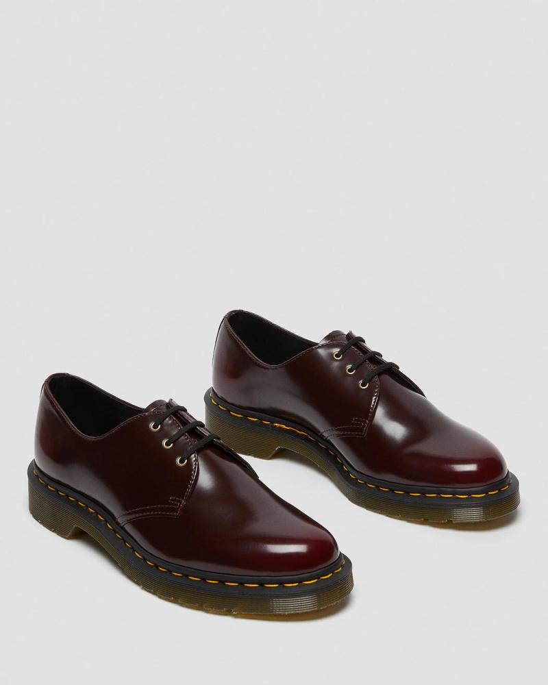 Zapatos Oxford Dr Martens Vegan 1461 Hombre Rosas Rojos | MX 19ZUT